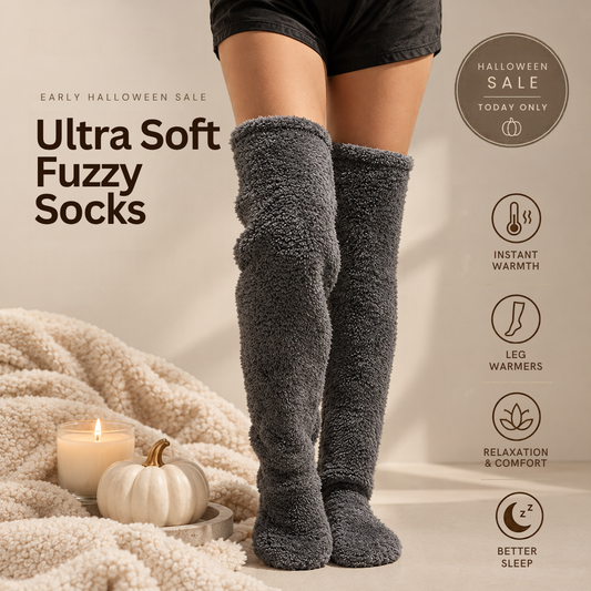Fuzzy Legs Sock Slippers